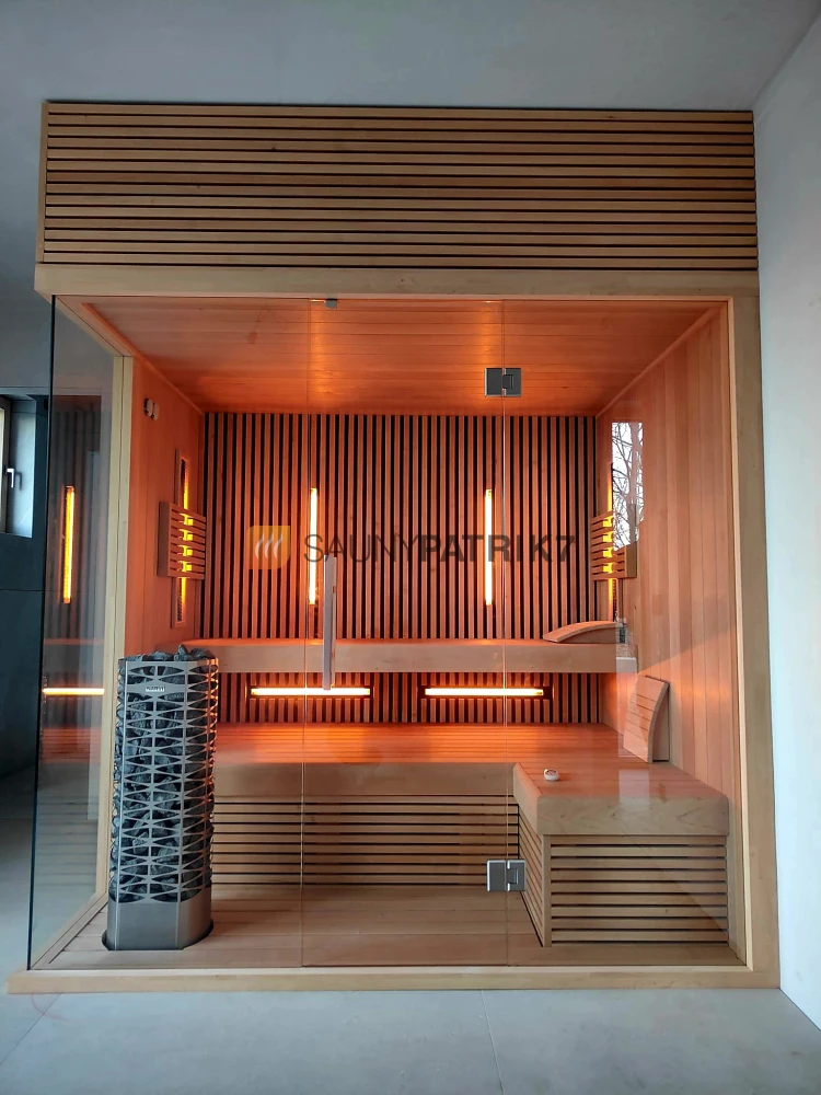 Kombinovaná sauna s lamelovaním