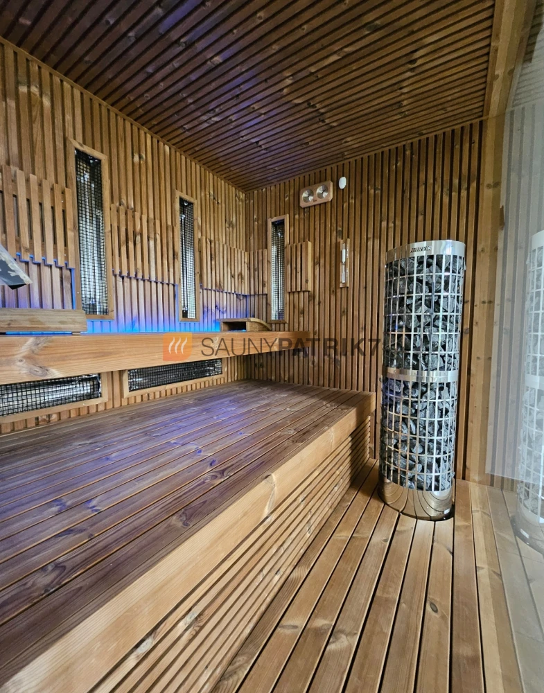 Lamelová kombinovná sauna