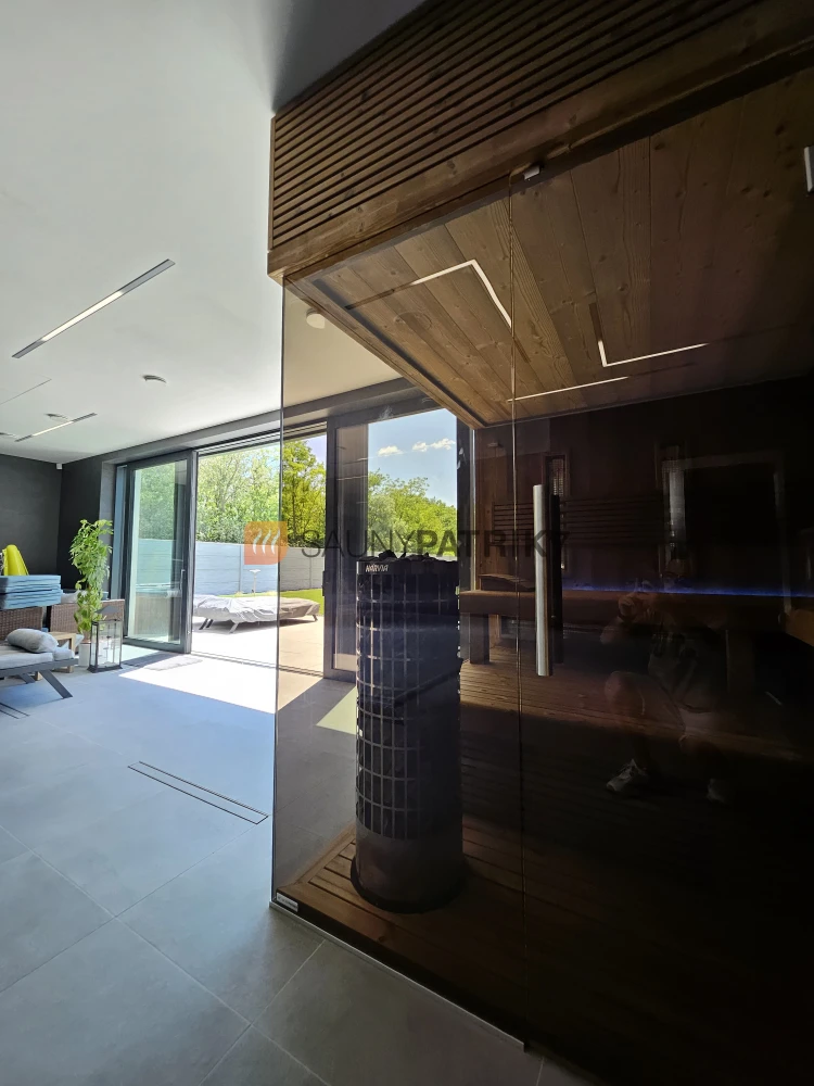 Kombinovaná sauna z thermo-borovice