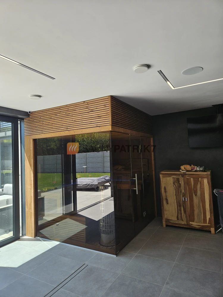 Kombinovaná sauna z thermo-borovice