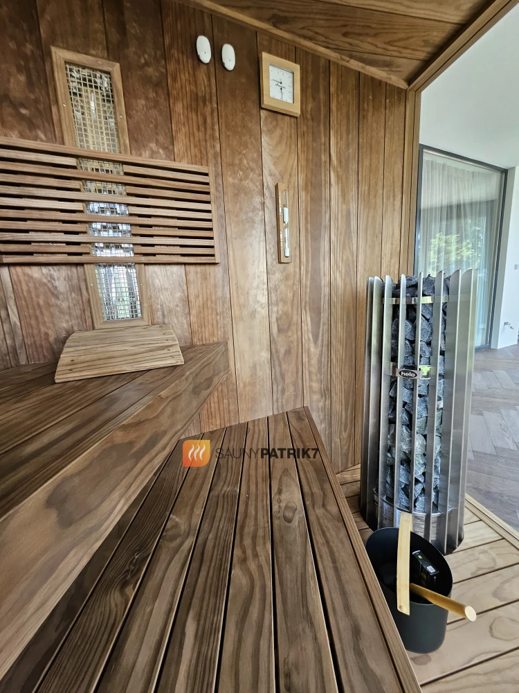 Skosená kombinovaná sauna