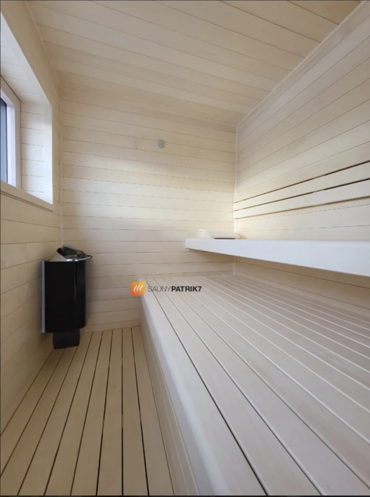 White aspen Finnish sauna
