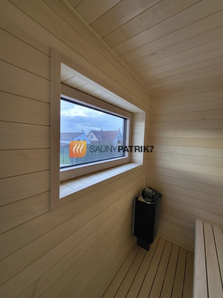 White aspen Finnish sauna