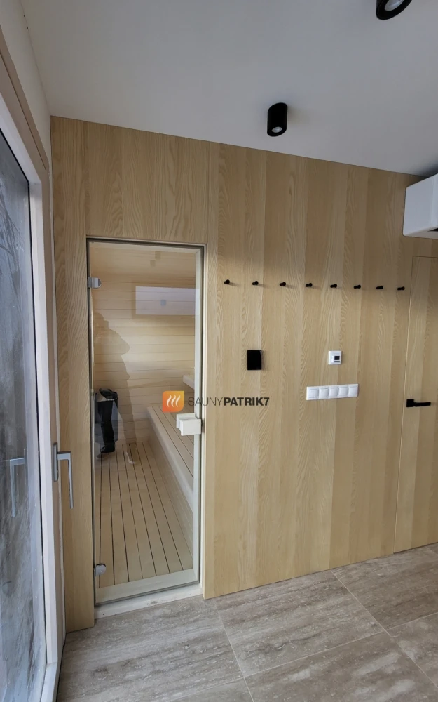 White aspen Finnish sauna
